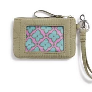 NWT‎ Vera Bradley Olive Green Key Card Holder